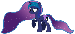 Size: 11075x5000 | Tagged: safe, artist:laszlvfx, princess luna, pony, g4, absurd resolution, alternate design, simple background, solo, transparent background