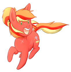 Size: 1316x1336 | Tagged: safe, artist:foxhatart, oc, oc only, oc:apple spectrum, earth pony, pony, chibi, female, mare, simple background, solo, transparent background
