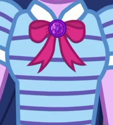Size: 1920x2138 | Tagged: safe, screencap, sci-twi, twilight sparkle, equestria girls, equestria girls series, g4, spoiler:eqg series (season 2), boobshot, bowtie, breasts, cropped, crossed arms, female, geode of telekinesis, jewelry, magical geodes, necklace, pictures of chests, solo, transformation