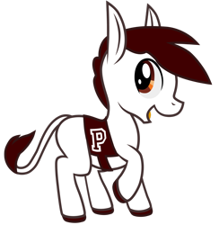 Size: 2418x2480 | Tagged: safe, artist:dilvereye, oc, donkey, clothes, donkey oc, high res, instituto politécnico nacional, ipn, logo, mexico, simple background, transparent background, vector