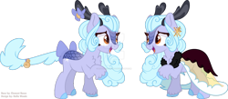 Size: 1280x559 | Tagged: safe, artist:tired-horse-studios, oc, oc only, kirin, clothes, deviantart watermark, dress, female, obtrusive watermark, simple background, solo, transparent background, watermark