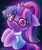 Size: 2000x2400 | Tagged: safe, artist:symbianl, sci-twi, twilight sparkle, pony, unicorn, equestria girls, g4, :3, clothes, cute, equestria girls outfit, equestria girls ponified, female, floppy ears, glasses, high res, looking at you, ponified, sci-twiabetes, solo, twiabetes, unicorn sci-twi, unshorn fetlocks, wavy mouth