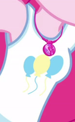 Size: 1920x3121 | Tagged: safe, screencap, pinkie pie, human, do it for the ponygram!, equestria girls, equestria girls series, g4, spoiler:eqg series (season 2), armpits, boobshot, breasts, clothes, cropped, cutie mark, cutie mark on clothes, female, geode of sugar bombs, magical geodes, pictures of chests, solo, tank top