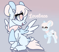 Size: 1906x1668 | Tagged: safe, artist:caramelbolt24, oc, oc only, pegasus, pony, abstract background, colored hooves, ear fluff, female, looking back, mare, open mouth, pegasus oc, raised hoof, signature, sitting, smiling, two toned wings, wings