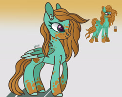 Size: 2050x1639 | Tagged: safe, artist:caramelbolt24, oc, oc only, oc:melliona soda, pegasus, pony, chest fluff, duo, ear fluff, eyelashes, female, mare, pegasus oc, smiling, two toned wings, wings