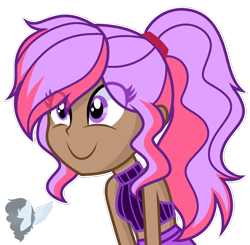 Size: 1478x1448 | Tagged: safe, artist:skyfallfrost, oc, oc only, oc:froyo, equestria girls, g4, clothes, female, simple background, solo, transparent background
