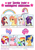 Size: 2592x3670 | Tagged: safe, artist:pandemiamichi, cotton candy (g3), dainty dove (g2), flash sentry, moondancer (g1), posey, prince firefly, rainbow dash, sunny daze (g3), earth pony, pegasus, pony, unicorn, g1, g2, g3, g4, band-aid, band-aid on nose, bow, cotton candy, cute, cute little fangs, eyeshadow, fangs, freckles, generation challenge, generation leap, high res, makeup, six fanarts