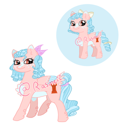 Size: 2206x2267 | Tagged: safe, artist:ponyrasmeii, cozy glow, g4, blaze (coat marking), bow, chest fluff, coat markings, facial markings, grown ups, hair bow, hair ribbon, high res, redesign, simple background, underbelly, watermark, white background