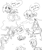 Size: 783x935 | Tagged: safe, artist:glacierclear, oc, oc:sleepy scribble, earth pony, pegasus, pony, unicorn, angry, cloud, comic, dialogue, female, grayscale, house, lidded eyes, male, mare, monochrome, pegasus oc, ponyville, simple background, sketch, sleeping, sleepy, speech bubble, stallion, tired, tree, white background