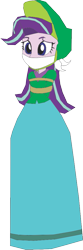 Size: 335x1007 | Tagged: safe, artist:caido58, starlight glimmer, equestria girls, g4, arm behind back, bondage, bound and gagged, cloth gag, clothes, gag, long skirt, simple background, skirt, solo, tied up, transparent background, victorian