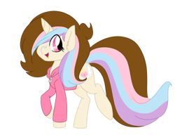 Size: 1280x984 | Tagged: safe, artist:ladylullabystar, oc, oc only, oc:lita sparkle, pony, unicorn, clothes, female, hoodie, mare, simple background, solo, transparent background