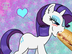 Size: 4000x3000 | Tagged: safe, alternate version, artist:a-jaller, rarity, pony, unicorn, g4, food, not porn, sandwich, sandwich censorship