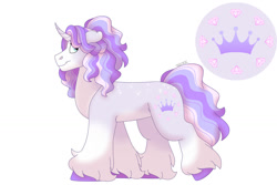 Size: 1280x854 | Tagged: safe, artist:itstechtock, oc, oc only, pony, unicorn, female, mare, offspring, parent:princess cadance, parent:shining armor, parents:shiningcadance, simple background, solo, white background