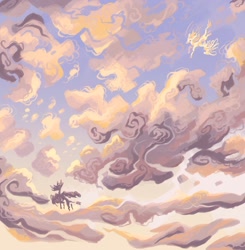 Size: 1668x1701 | Tagged: safe, artist:astroeden, pegasus, pony, cloud, sky, solo