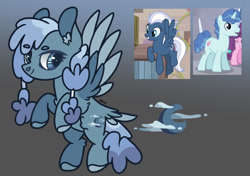 Size: 2314x1628 | Tagged: safe, artist:caramelbolt24, edit, screencap, night glider, party favor, oc, oc:blue moon, pony, unicorn, g4, the cutie map, abstract background, colored hooves, ear fluff, eyelashes, female, horn, male, mare, offspring, parent:night glider, parent:party favor, parents:partyglider, rearing, screencap reference, signature, stallion, two toned wings, wings