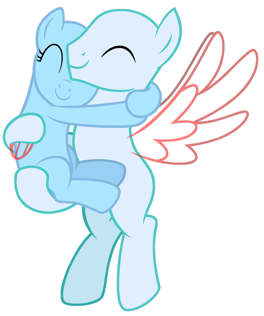 earth <b>pony</b>, pegasus, <b>pony</b>, bald, base, bridal carry, carrying, duo, eyes cl...