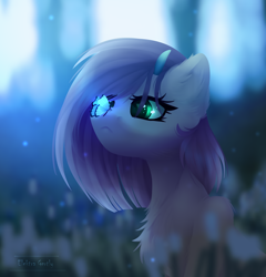 Size: 1960x2040 | Tagged: oc name needed, safe, artist:elektra-gertly, oc, oc only, butterfly, pony, :<, butterfly on nose, chest fluff, ear fluff, insect on nose, solo