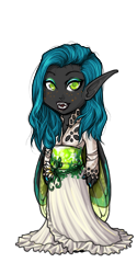 Size: 125x250 | Tagged: source needed, safe, queen chrysalis, human, g4, dressup, dressup game, elf ears, fangs, flower, humanized, long ears, open mouth, solo, subeta, subeta.net, winged humanization, wings