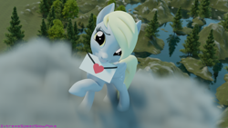 Size: 3840x2160 | Tagged: safe, artist:extremespeed slowpoke, derpy hooves, g4, 3d, blender, derpy day, high res