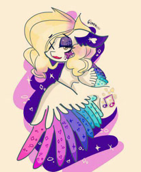 Size: 421x512 | Tagged: safe, artist:opossum-stuff, oc, oc only, pegasus, pony, adoptable, eyeshadow, female, hair over one eye, lipstick, makeup, mare, solo