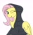 Size: 1936x2048 | Tagged: safe, artist:allyster-black, fluttershy, pegasus, pony, g4, blushing, clothes, cute, daaaaaaaaaaaw, female, hoodie, mare, one eye closed, shyabetes, solo, wink