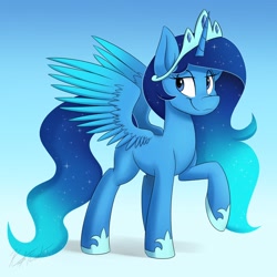 Size: 2048x2048 | Tagged: safe, artist:kaylerustone, oc, oc only, alicorn, pony, alicorn oc, high res, horn, solo, wings