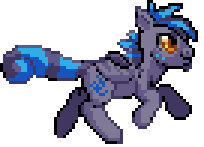 Size: 204x147 | Tagged: safe, artist:avui, oc, oc only, oc:song glow, pony, animated, pixel animation, pixel art, run cycle, running, solo