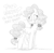 Size: 1764x1732 | Tagged: safe, artist:flutterthrash, pinkie pie, earth pony, pony, g4, alternate hairstyle, dialogue, grayscale, hair tie, monochrome, sketch, smiling, solo