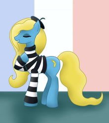 Size: 2303x2603 | Tagged: safe, artist:melodymiiau, oc, oc only, oc:madame banane, pony, bronydays, france, high res