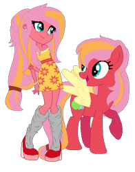 Size: 429x548 | Tagged: safe, artist:selenaede, artist:strassenlaterne, oc, oc only, oc:aromatic appleflower, human, pony, equestria girls, g4, base used, clothes, colored wings, dress, female, freckles, human ponidox, mare, offspring, parent:big macintosh, parent:fluttershy, parents:fluttermac, self ponidox, shoes, simple background, socks, transparent background, wings