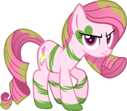 Size: 761x665 | Tagged: safe, artist:muhammad yunus, oc, oc only, oc:annisa trihapsari, earth pony, pony, g4, the cutie re-mark, base used, earth pony oc, female, looking at you, mare, medibang paint, not rarity, pink body, pink hair, simple background, solo, transparent background, unamused, vector