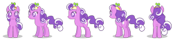 Size: 3278x799 | Tagged: safe, artist:rabidpepper, derpibooru exclusive, screwball, earth pony, pony, g4, flash puppet, simple background, transparent background, turnaround, vector