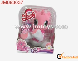 Size: 380x300 | Tagged: safe, pinkie pie (g3), pony, unicorn, g3, g3.5, baby, baby pony, bootleg, bootleg logo, horse lovely, jmtoys, kill it, kill it with fire, obtrusive watermark, photo, simple background, so soft, toy, watermark, white background