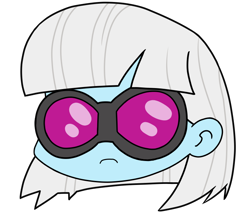 Size: 740x640 | Tagged: safe, artist:batipin, part of a set, photo finish, equestria girls, g4, glasses, head only, simple background, solo, transparent background