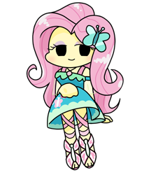 Size: 640x740 | Tagged: safe, alternate version, artist:batipin, fluttershy, equestria girls, g4, chibi, female, friday night funkin', simple background, solo, transparent background