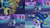 Size: 1280x720 | Tagged: safe, edit, edited screencap, editor:quoterific, screencap, applejack, spike, twilight sparkle, dragon, earth pony, pony, unicorn, g4, luna eclipsed, my little pony: friendship is magic, angry, clothes, cosplay, costume, dragon costume, dragonception, duo, eyes closed, female, halloween, halloween costume, male, nightmare night costume, open mouth, star swirl the bearded costume, teeth, twilight sparkle is not amused, twilight the bearded, unamused, unicorn twilight