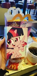 Size: 2020x4096 | Tagged: safe, twilight sparkle, alicorn, pony, g4.5, irl, mcdonald's, photo, solo, twilight sparkle (alicorn)