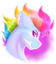 Size: 2664x3000 | Tagged: safe, artist:nocti-draws, rainbow dash, pony, g4, bust, countershading, ear fluff, high res, simple background, smiling, solo, sternocleidomastoid, transparent background