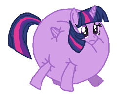 Size: 480x378 | Tagged: safe, artist:theinflater19, twilight sparkle, alicorn, pony, feeling pinkie keen, g4, female, inflation, simple background, solo, spherical inflation, transparent background, twiblimp sparkle, twilight sparkle (alicorn)