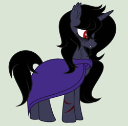 Size: 1280x1261 | Tagged: safe, artist:lominicinfinity, oc, oc only, oc:cryptic twilight, pony, unicorn, clothes, male, simple background, solo, stallion