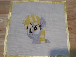 Size: 3096x2322 | Tagged: safe, artist:casquitos kawaii, derpy hooves, pegasus, pony, g4, cross stitch, embroidery, handmade, high res
