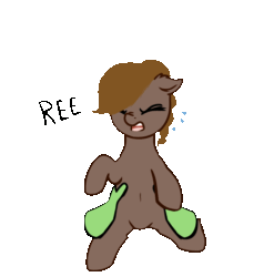 Size: 1088x1099 | Tagged: safe, artist:neuro, oc, oc:anon, oc:honour bound, earth pony, pony, fanfic:everyday life with guardsmares, adorable distress, animated, cute, disembodied hand, everyday life with guardsmares, female, guardsmare, hand, holding a pony, mare, put me down, reeee, royal guard, simple background, squirming, transparent background