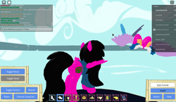 Size: 1440x837 | Tagged: safe, oc, pony, roblox, roleplay is magic, wings