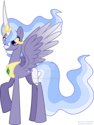 Size: 1280x1700 | Tagged: safe, artist:tired-horse-studios, oc, oc only, alicorn, pony, deviantart watermark, female, mare, obtrusive watermark, simple background, solo, transparent background, watermark