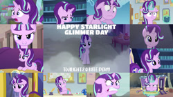 Size: 1280x720 | Tagged: safe, edit, edited screencap, editor:quoterific, screencap, starlight glimmer, pony, unicorn, every little thing she does, g4, marks for effort, no second prances, road to friendship, season 5, season 6, season 8, season 9, student counsel, the crystalling, the cutie map, the cutie re-mark, to where and back again, :i, angry, cute, eating, evil, evil starlight, female, floppy ears, food, glimmerbetes, glowing horn, gritted teeth, horn, i mean i see, magic, magic aura, open mouth, pie, quiet, ragelight glimmer, s5 starlight, sad, school of friendship, solo, starlight's office, teeth, telekinesis, trixie's wagon, twilight's castle, worried
