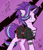 Size: 1337x1556 | Tagged: safe, artist:sallycars, starlight glimmer, pony, unicorn, g4, alternate hairstyle, clothes, ear piercing, earring, edgelight glimmer, goth, jewelry, legitimately amazing mspaint, ms paint, piercing, skirt, solo