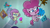 Size: 1920x1080 | Tagged: safe, screencap, fluttershy, pinkie pie, twilight sparkle, earth pony, pegasus, pony, g4, g4.5, my little pony: pony life, pony surfin' safari, cute triangle, duo, female, kite, licking, mare, painting, tongue out, underwater