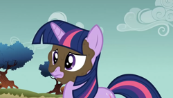 Size: 1334x750 | Tagged: safe, twilight sparkle, a dog and pony show, g4, mud mask