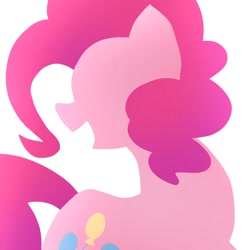 Size: 768x768 | Tagged: safe, artist:namaenonaipony, pinkie pie, earth pony, pony, g4, female, mare, minimal coloring, solo