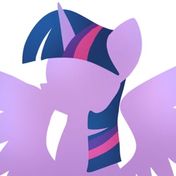 Size: 768x768 | Tagged: safe, artist:namaenonaipony, twilight sparkle, alicorn, pony, g4, female, mare, minimal coloring, solo, twilight sparkle (alicorn)